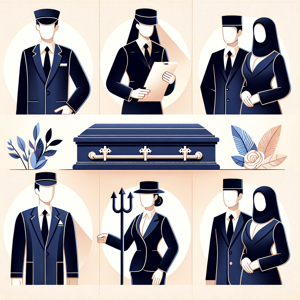 tenue deuil personnel funéraire
